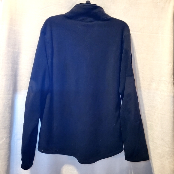 Nine Line Men's Black LG Fleece 1/4 Zip Pullover Elbow Patches #N11 - Picture 7 of 7